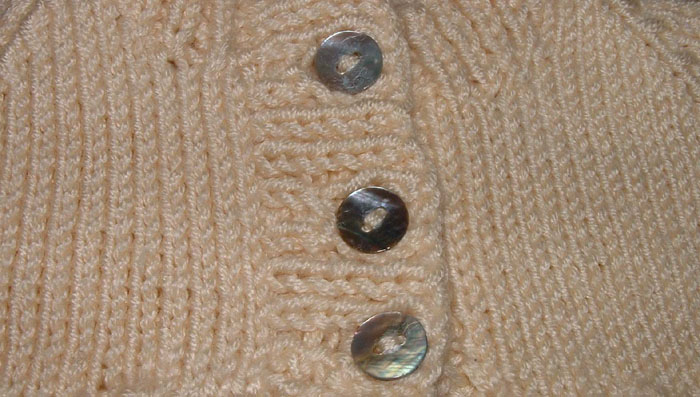 Mother of pearl buttons
